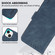 iPhone 16 Pro ABEEL Frosted Magnetic RFID Leather Phone Case - Blue