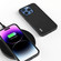 iPhone 16 Pro ABEEL Genuine Leather Luolai Series Phone Case - Black