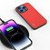 iPhone 16 Pro ABEEL Genuine Leather Luolai Series Phone Case - Red