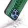 iPhone 16 Pro ABEEL Genuine Leather Weilai Series Phone Case - Green