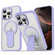 iPhone 16 Pro Acrylic Hybrid TPU MagSafe Holder Phone Case - Lavender Purple