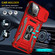iPhone 16 Pro Armor PC + TPU Camera Shield Phone Case - Red