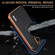 iPhone 16 Pro AZNS Electroplated Frame Crocodile Texture Full Coverage Phone Case - Black
