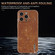 iPhone 16 Pro AZNS Electroplated Frame Crocodile Texture Full Coverage Phone Case - Blue