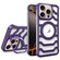iPhone 16 Pro Borderless Carbon Fiber Lens Protection Bracket MagSafe Phone Case - Purple