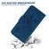 iPhone 16 Pro Butterfly Rose Embossed Leather Phone Case - Blue