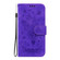 iPhone 16 Pro Butterfly Rose Embossed Leather Phone Case - Purple