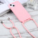 iPhone 16 Pro Candy Colors TPU Protective Phone Case with Lanyard  - Pink