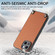 iPhone 16 Pro Carbon Fiber Texture Leather Back Phone Case with Crossbody Strap - Brown