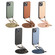 iPhone 16 Pro Carbon Fiber Texture Leather Back Phone Case with Crossbody Strap - Brown