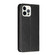iPhone 16 Pro Carbon Fiber Texture Magnetic Flip Leather Phone Case - Black