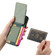 iPhone 16 Pro Carbon Fiber Vertical Flip Wallet Stand Phone Case - Green