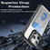 iPhone 16 Pro Card Bag Holder Acrylic Hybrid TPU Phone Case - Black