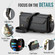 iPhone 16 Pro CaseMe C36 Card Slots Zipper Wallet RFID Anti-theft Leather Phone Case - Black