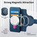 iPhone 16 Pro CaseNeo MagSafe RFID Anti-theft Retro Leather Phone Case - Blue
