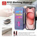iPhone 16 Pro CaseNeo MagSafe RFID Anti-theft Retro Leather Phone Case - Purple