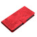 iPhone 16 Pro Cherry Blossom Butterfly Skin Feel Embossed PU Phone Case - Red