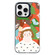 iPhone 16 Pro Christmas Series PC Full Coverage Pattern Phone Case - CK062 Black