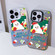 iPhone 16 Pro Christmas Series PC Full Coverage Pattern Phone Case - CW044 White
