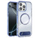 iPhone 16 Pro Clear PC Hybrid TPU MagSafe Phone Case with Holder - Blue