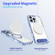 iPhone 16 Pro Clear PC Hybrid TPU MagSafe Phone Case with Holder - Blue