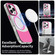 iPhone 16 Pro Color Blocking Series MagSafe Magnetic PC Hybrid TPU Phone Case - Red