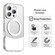 iPhone 16 Pro Color Blocking Series MagSafe Magnetic PC Hybrid TPU Phone Case - White