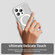 iPhone 16 Pro Color Blocking Series MagSafe Magnetic PC Hybrid TPU Phone Case - White