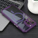 iPhone 16 Pro Colorful Two-Color Lens Film MagSafe Magnetic Horn Acrylic+TPU Case - Purple
