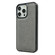 iPhone 16 Pro Cowhide Texture Back Cover Phone Case - Grey