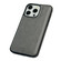 iPhone 16 Pro Cowhide Texture Back Cover Phone Case - Grey