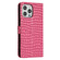 iPhone 16 Pro Crocodile Texture Horizontal Flip Leather Phone Case - Rose Red