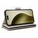 iPhone 16 Pro Crossbody Rhombic Zipper Tower Buckle Leather Phone Case with Lanyard - Beige