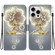 iPhone 16 Pro Crystal Texture Colored Drawing Leather Phone Case - Sika Deer