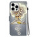 iPhone 16 Pro Crystal Texture Colored Drawing Leather Phone Case - Sika Deer