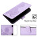 iPhone 16 Pro Datura Flower Embossed Flip Leather Phone Case - Purple