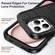 iPhone 16 Pro Defender Gen2 Rugged PC + Silicone Phone Case with Holder - Black