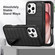 iPhone 16 Pro Defender Gen2 Rugged PC + Silicone Phone Case with Holder - Black