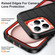iPhone 16 Pro Defender Gen2 Rugged PC + Silicone Phone Case with Holder - Black+Orange
