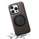 iPhone 16 Pro Denior A14 Skin Feel Rotating Holder MagSafe Phone Case - Brown