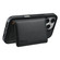 iPhone 16 Pro Denior Carbon Fiber Texture Leather Card Bag MagSafe Phone Case - Black