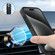 iPhone 16 Pro Denior Carbon Fiber Texture Leather Card Bag MagSafe Phone Case - Black