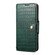 iPhone 16 Pro Denior Crocodile Texture Oil Edge Leather Phone Case - Green