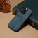 iPhone 16 Pro Denior D09 PU Dual Card Slot Back Cover Phone Case - Blue