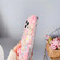iPhone 16 Pro Diamond Inlaid Rose PC Phone Case - Pink