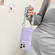 iPhone 16 Pro Dopamine Card Slot Phone Case with Lanyard - Purple