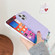 iPhone 16 Pro Dopamine Card Slot Phone Case with Lanyard - Purple