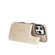 iPhone 16 Pro Double Buckle Butterfly Embossing PU Phone Case - Gold