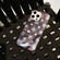 iPhone 16 Pro Double Layer IMD Pattern TPU Phone Case - Pink snake