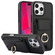 iPhone 16 Pro Elastic Card Bag Ring Holder Phone Case - Black